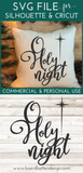 O Holy Night SVG File for Christmas/Holiday | Christmas Cricut Cut Files - Commercial Use SVG Files for Cricut & Silhouette