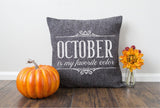 October is my Favorite Color SVG File - Commercial Use SVG Files for Cricut & Silhouette