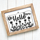 Oh Hello There Plants/Flowers SVG File for Cricut/Silhouette - Commercial Use SVG Files for Cricut & Silhouette