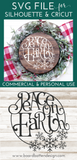 Christmas SVG | Peace On Earth Cut File 2 | Holiday Cricut Files - Commercial Use SVG Files for Cricut & Silhouette
