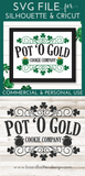 Pot-o-Gold Cookie Company SVG File for St Patrick's Day - Commercial Use SVG Files for Cricut & Silhouette