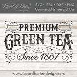 Vintage Label SVG Bundle - Premium Coffee, Black Tea, Green Tea and Hot Cocoa - Commercial Use SVG Files for Cricut & Silhouette