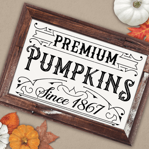 Vintage Premium Pumpkins SVG File