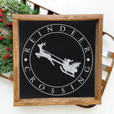 Reindeer Crossing SVG File - Commercial Use SVG Files for Cricut & Silhouette