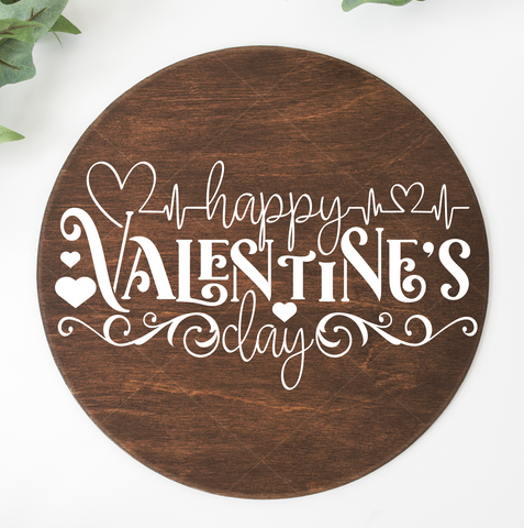 Happy Valentine's Day SVG File (Style 4) for Cricut/Silhouette