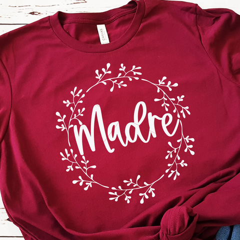 "Madre" Round Vines SVG File for Mother's Day | Cricut/Silhouette