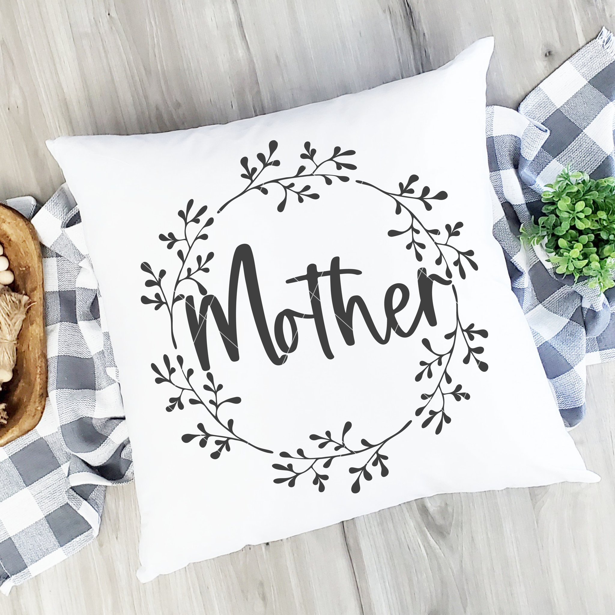 "Mother" Round Vines SVG File for Mother's Day | Cricut/Silhouette - Commercial Use SVG Files for Cricut & Silhouette