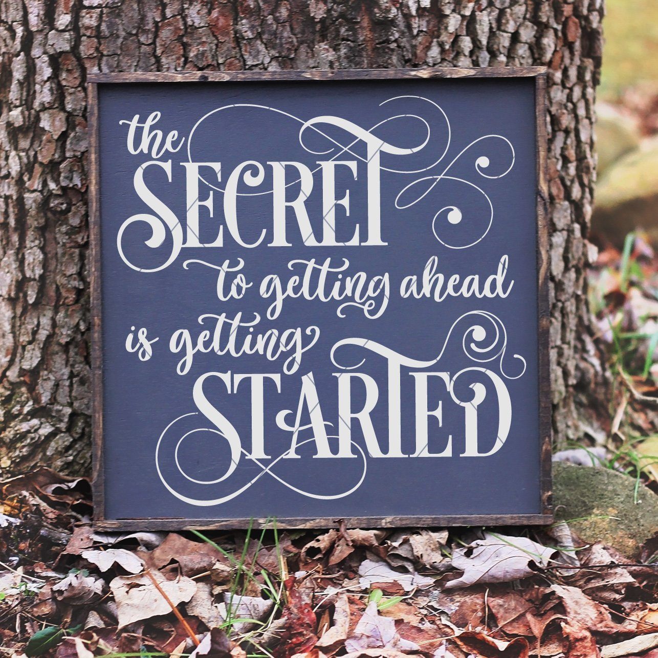 The Secret To Getting Ahead Mark Twain Quote SVG File - Commercial Use SVG Files for Cricut & Silhouette