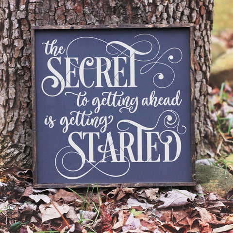 The Secret To Getting Ahead Mark Twain Quote SVG File