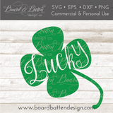 Lucky Shamrock SVG File - Commercial Use SVG Files for Cricut & Silhouette