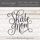 Skate Mom SVG File - Commercial Use SVG Files for Cricut & Silhouette