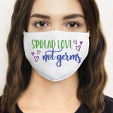 Spread Love Not Germs SVG File for Face Masks - Commercial Use SVG Files for Cricut & Silhouette