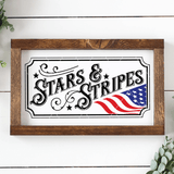 Vintage Patriotic Stars and Stripes SVG File - Commercial Use SVG Files for Cricut & Silhouette
