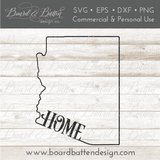 "Home" State Outline SVG File Bundle - All 50 States - Commercial Use SVG Files for Cricut & Silhouette
