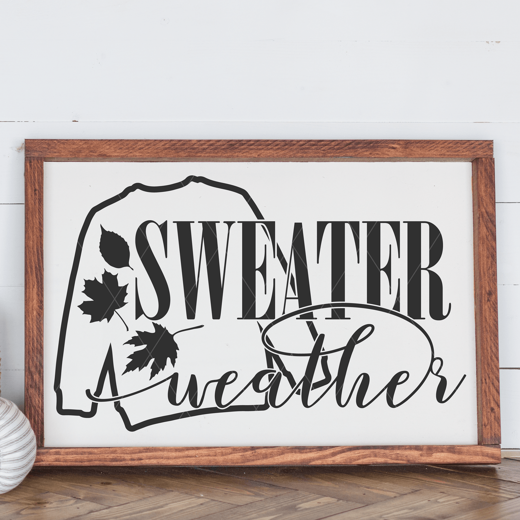 Sweater Weather SVG File for Fall/Autumn - Commercial Use SVG Files for Cricut & Silhouette
