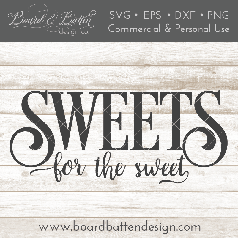 Sweets for the Sweet Halloween Candy Bowl SVG File - Commercial Use SVG Files for Cricut & Silhouette