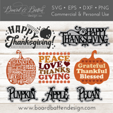 Mega Thanksgiving Bundle with LIFETIME Updates - Commercial Use SVG Files for Cricut & Silhouette