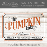 Vintage Pumpkin Bakery Sign SVG File - Commercial Use SVG Files for Cricut & Silhouette