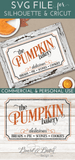 Vintage Pumpkin Bakery Sign SVG File - Commercial Use SVG Files for Cricut & Silhouette