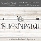 The Pumpkin Patch SVG File - Commercial Use SVG Files for Cricut & Silhouette