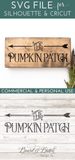 The Pumpkin Patch SVG File - Commercial Use SVG Files for Cricut & Silhouette