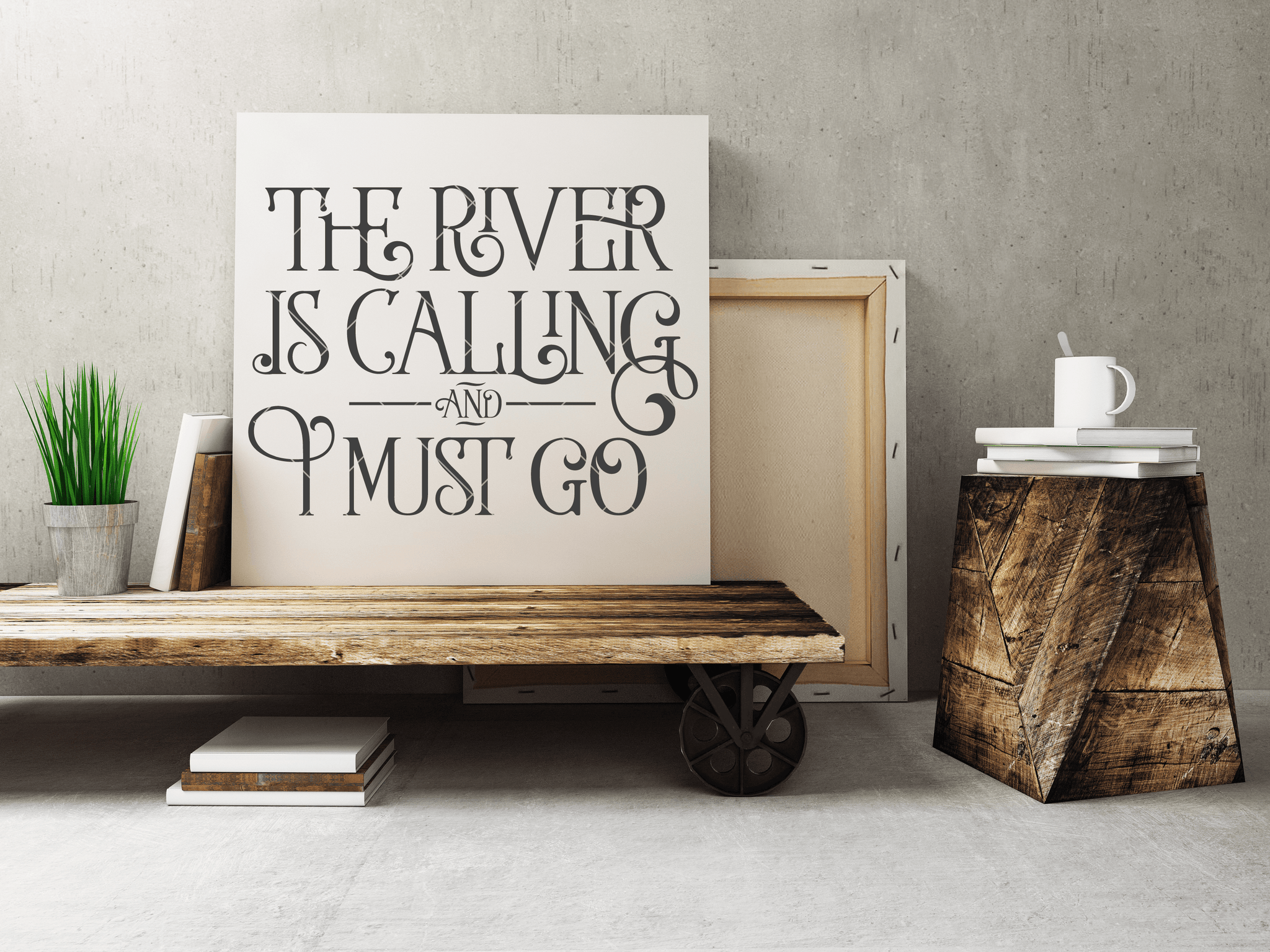The River Is Calling And I Must Go SVG File - Commercial Use SVG Files for Cricut & Silhouette