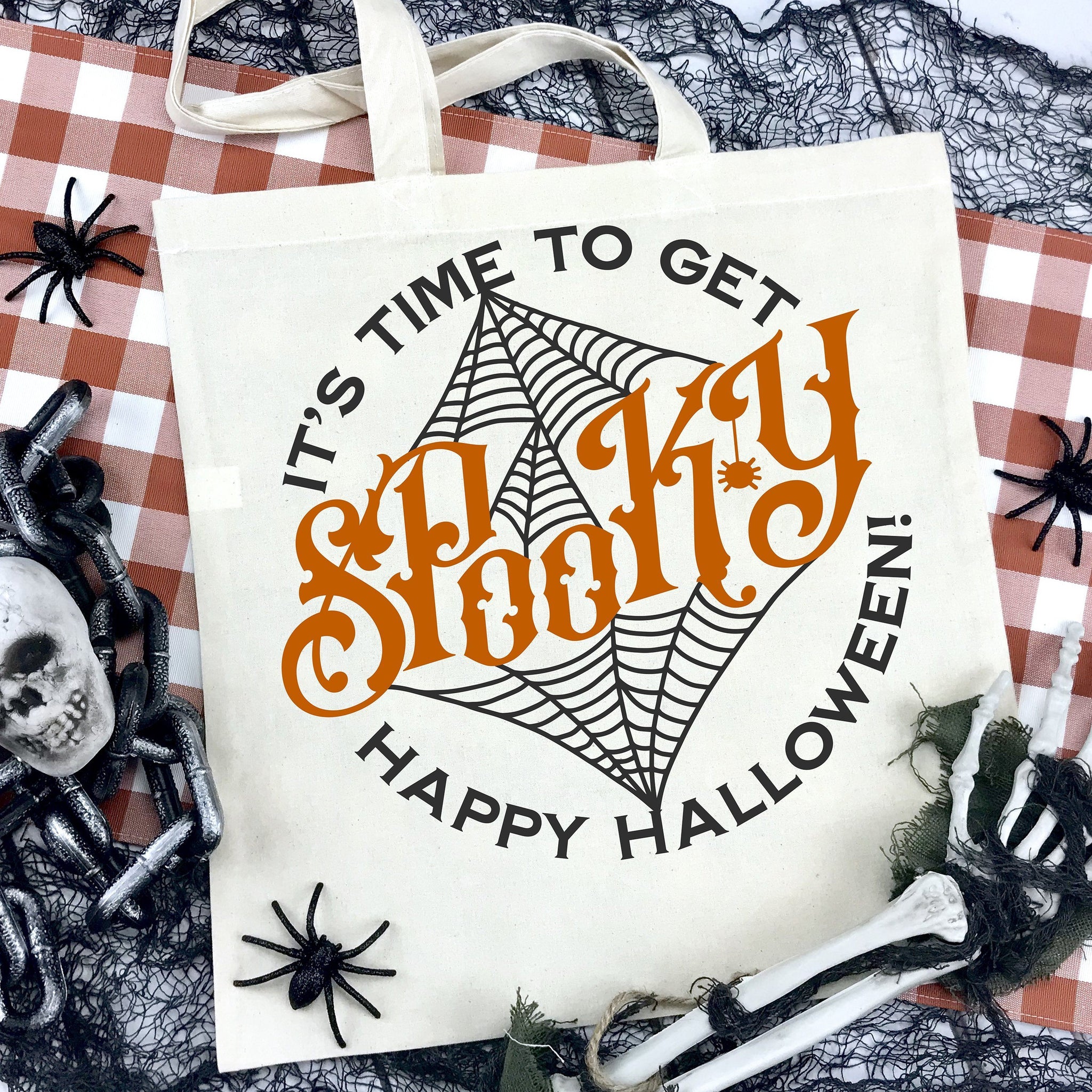 Time To Get Spooky SVG Cut File for Halloween Cricut/Silhouette Projects - Commercial Use SVG Files for Cricut & Silhouette
