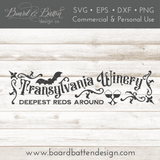 Halloween SVG File - Transylvania Winery - Commercial Use SVG Files for Cricut & Silhouette