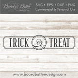 Trick or Treat Ticket SVG File - Commercial Use SVG Files for Cricut & Silhouette