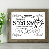 Sunshine Vegetable Seed Store Sign SVG File for Cricut/Silhouette - Commercial Use SVG Files for Cricut & Silhouette