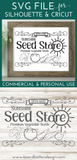 Sunshine Vegetable Seed Store Sign SVG File for Cricut/Silhouette - Commercial Use SVG Files for Cricut & Silhouette