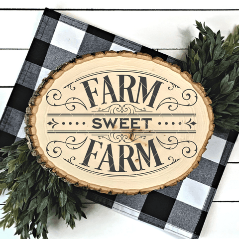 Victorian Style Farm Sweet Farm SVG File