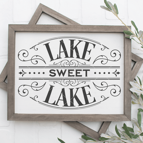 Victorian Style Lake Sweet Lake SVG File