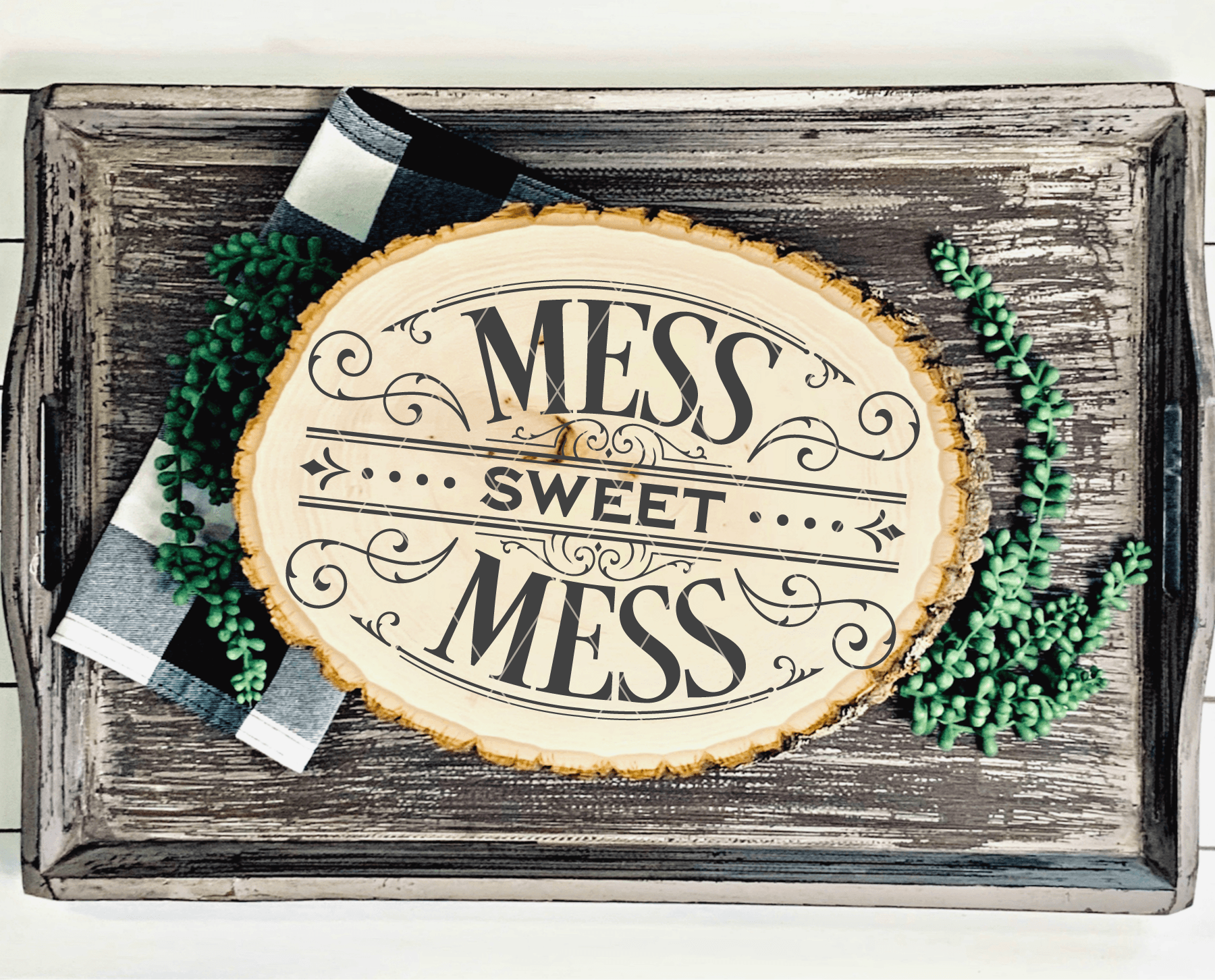 Victorian Style Mess Sweet Mess Cuttable SVG File - Commercial Use SVG Files for Cricut & Silhouette