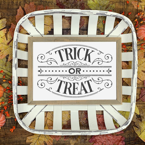 Victorian Goth Style Trick or Treat SVG File for Halloween