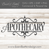 Vintage Apothecary sign SVG File for Halloween - Commercial Use SVG Files for Cricut & Silhouette