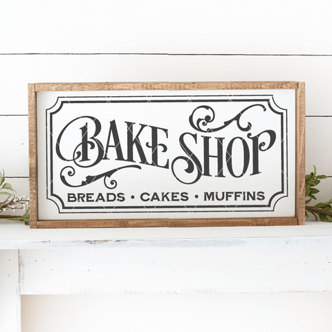 Vintage Bake Shop 12x24 SVG File