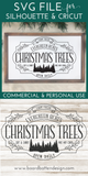 Vintage Christmas Tree Farm Sign SVG File for Cricut/Silhouette/Laser Cutting designs - Commercial Use SVG Files for Cricut & Silhouette