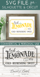 Fresh Lemonade Vintage SVG File - Commercial Use SVG Files for Cricut & Silhouette