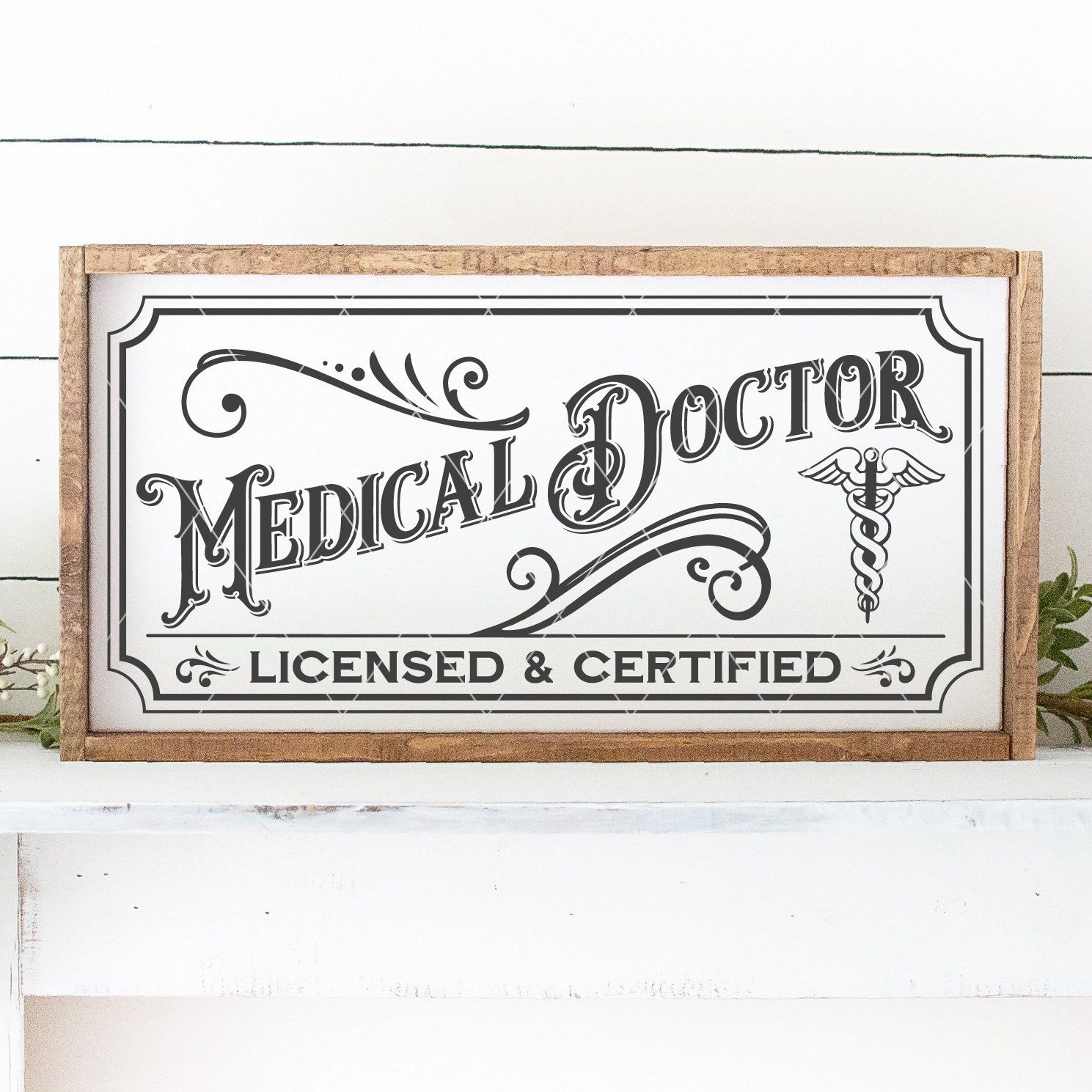 Vintage Medical Doctor Sign SVG File - Commercial Use SVG Files for Cricut & Silhouette