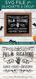 Vintage Palm Reading Sign SVG File for Halloween - Commercial Use SVG Files for Cricut & Silhouette