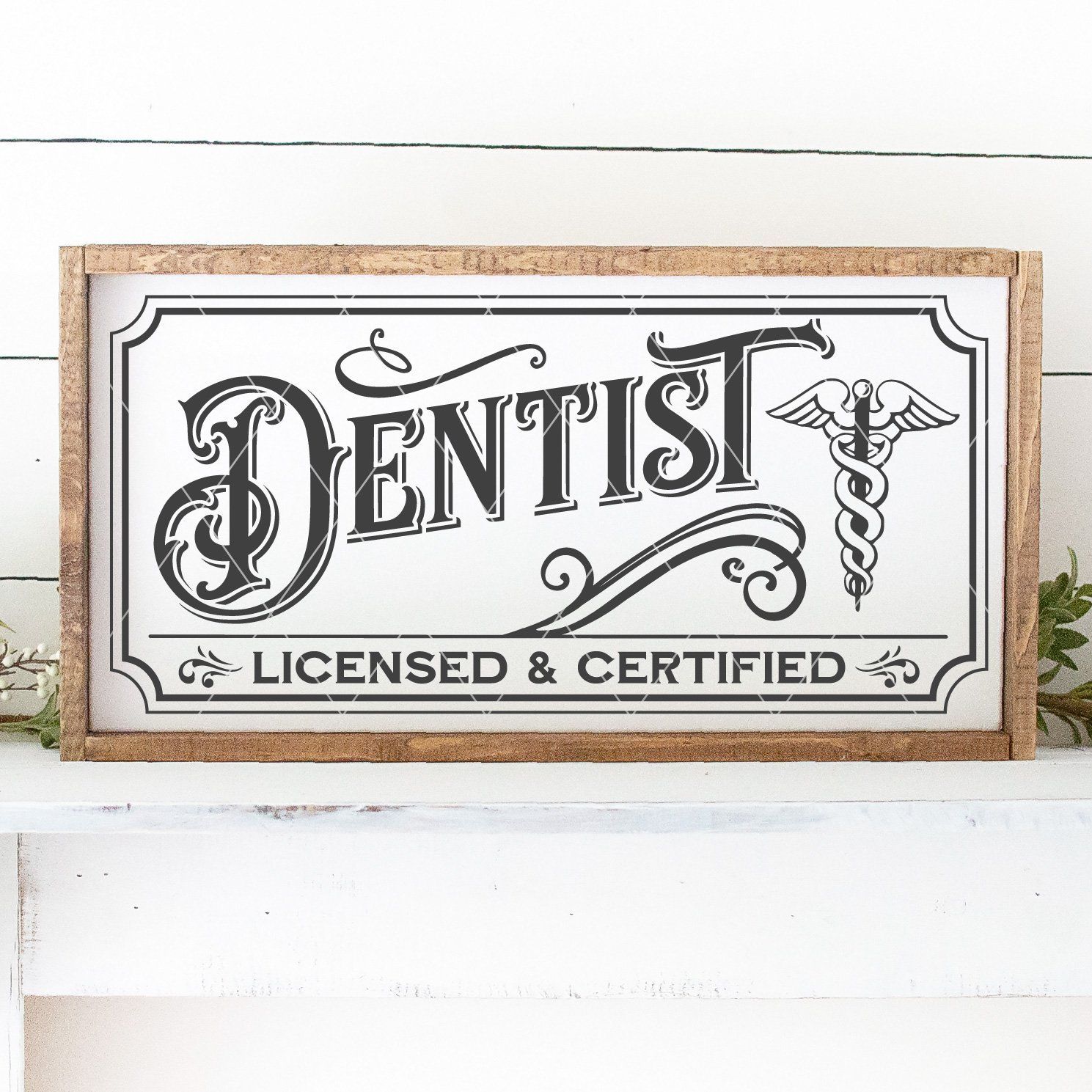 Vintage Dentist Sign SVG File - Commercial Use SVG Files for Cricut & Silhouette
