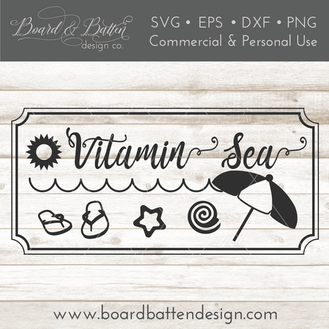 Vitamin Sea SVG File