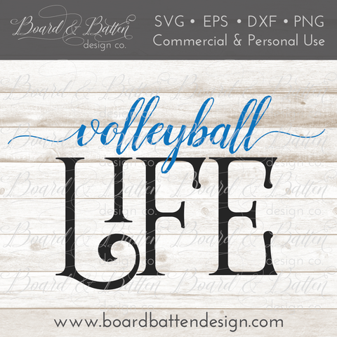 Volleyball Life SVG File