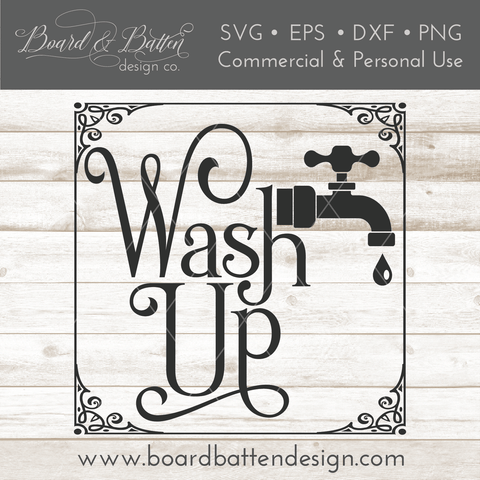 Wash Up Bathroom SVG File