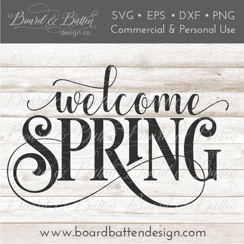 Welcome Spring 2 SVG File
