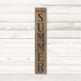 Welcome Summer Vertical Plank Sign SVG File - Commercial Use SVG Files for Cricut & Silhouette
