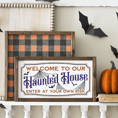 Halloween Cricut Ideas | Welcome To Our Haunted House Svg | Silhouette/Glowforge