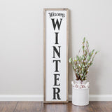 Welcome Winter Vertical Porch Sign SVG File - Commercial Use SVG Files for Cricut & Silhouette