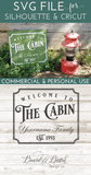 Welcome To The Cabin Customizable SVG File - Commercial Use SVG Files for Cricut & Silhouette